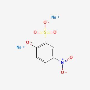 B1357925 Benzenesulfonic acid, 2-hydroxy-5-nitro-, sodium salt (1:2) CAS No. 34005-16-8