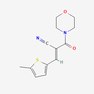 (2E)-3-(5-methylthiophen-2-yl)-2-(morpholin-4-ylcarbonyl)prop-2-enenitrile