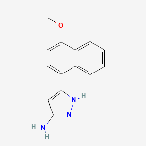 3-(4-methoxynaphthalen-1-yl)-1H-pyrazol-5-amine