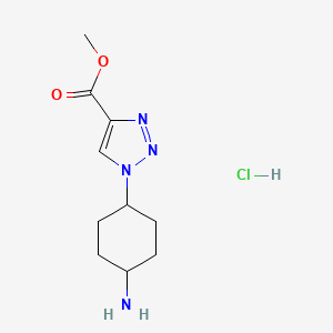 rac-methyl1-[(1s,4s)-4-aminocyclohexyl]-1H-1,2,3-triazole-4-carboxylatehydrochloride,cis