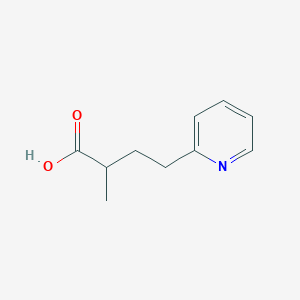 molecular formula C10H13NO2 B13579319 2-Methyl-4-(pyridin-2-yl)butanoic acid 