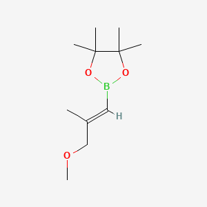 2-(3-Methoxy-2-methylprop-1-en-1-yl)-4,4,5,5-tetramethyl-1,3,2-dioxaborolane