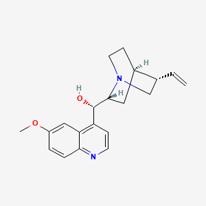 molecular formula C20H24N2O2 B13579356 (S)-[(2R,4R,5S)-5-ethenyl-1-azabicyclo[2.2.2]octan-2-yl]-(6-methoxyquinolin-4-yl)methanol CAS No. 42151-59-7