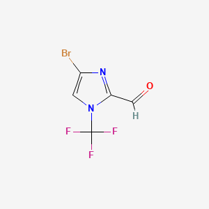 4-bromo-1-(trifluoromethyl)-1H-imidazole-2-carbaldehyde