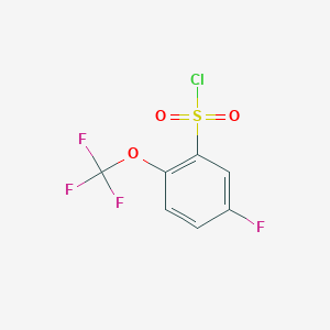 5-Fluoro-2-(trifluoromethoxy)benzene-1-sulfonylchloride