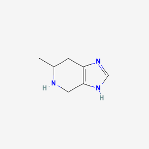 molecular formula C7H11N3 B13579394 6-methyl-1H,4H,5H,6H,7H-imidazo[4,5-c]pyridine 