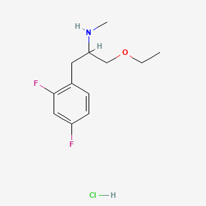 [1-(2,4-Difluorophenyl)-3-ethoxypropan-2-yl](methyl)aminehydrochloride