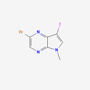 2-Bromo-7-iodo-5-methyl-5H-pyrrolo[2,3-b]pyrazine