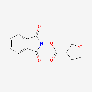 molecular formula C13H11NO5 B13579411 1,3-Dioxoisoindolin-2-yl tetrahydrofuran-3-carboxylate CAS No. 2127881-32-5