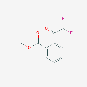 molecular formula C10H8F2O3 B13579416 Methyl 2-(2,2-difluoroacetyl)benzoate 