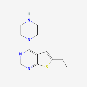 B1357946 6-Ethyl-4-(piperazin-1-yl)thieno[2,3-d]pyrimidine CAS No. 769917-28-4