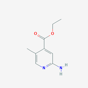 molecular formula C9H12N2O2 B13579464 Ethyl 2-amino-5-methylpyridine-4-carboxylate 