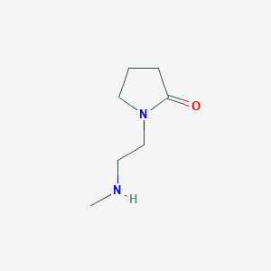 molecular formula C7H14N2O B1357954 1-(2-(甲基氨基)乙基)吡咯烷-2-酮 CAS No. 86273-80-5