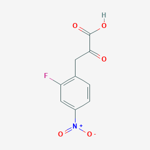 3-(2-Fluoro-4-nitrophenyl)-2-oxopropanoic acid