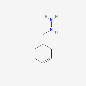 molecular formula C7H14N2 B13579632 (3-Cyclohexenylmethyl)hydrazine CAS No. 13324-54-4