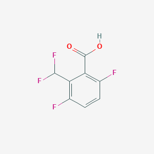 molecular formula C8H4F4O2 B13579697 2-(Difluoromethyl)-3,6-difluorobenzoic acid 