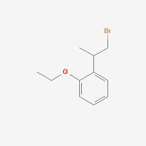 molecular formula C11H15BrO B13579807 1-(1-Bromopropan-2-yl)-2-ethoxybenzene 