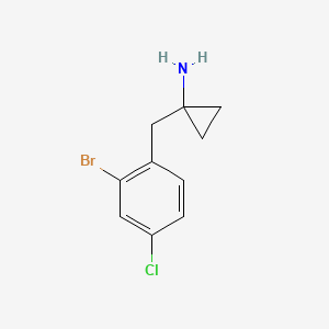 1-(2-Bromo-4-chlorobenzyl)cyclopropan-1-amine