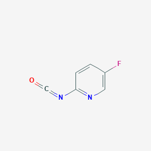 molecular formula C6H3FN2O B13579859 5-Fluoro-2-isocyanatopyridine 