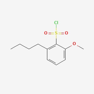 2-Butyl-6-methoxybenzene-1-sulfonylchloride