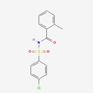 N-(4-chlorobenzenesulfonyl)-2-methylbenzamide