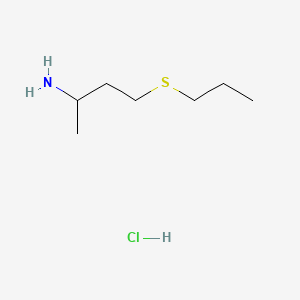 4-(Propylsulfanyl)butan-2-aminehydrochloride