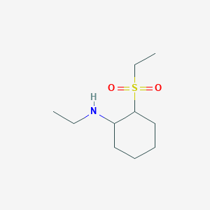 molecular formula C10H21NO2S B13579924 n-Ethyl-2-(ethylsulfonyl)cyclohexan-1-amine 