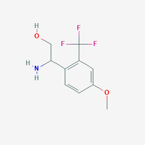 2-Amino-2-(4-methoxy-2-(trifluoromethyl)phenyl)ethan-1-ol