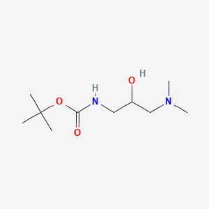 molecular formula C10H22N2O3 B13579941 Tert-butyl (3-(dimethylamino)-2-hydroxypropyl)carbamate 