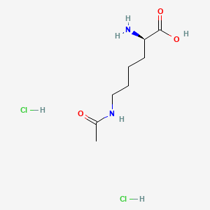 molecular formula C8H18Cl2N2O3 B13579945 (2R)-2-amino-6-acetamidohexanoicaciddihydrochloride 