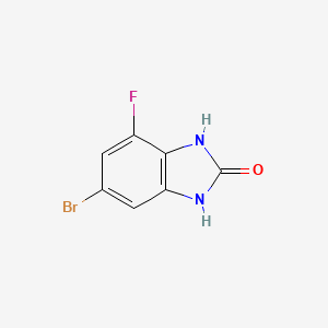 molecular formula C7H4BrFN2O B13579960 6-bromo-4-fluoro-2,3-dihydro-1H-1,3-benzodiazol-2-one 