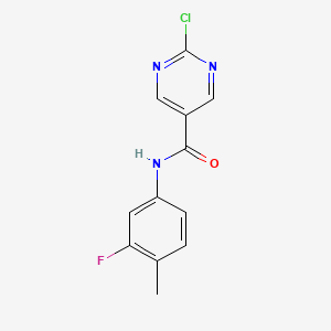 2-chloro-N-(3-fluoro-4-methylphenyl)pyrimidine-5-carboxamide