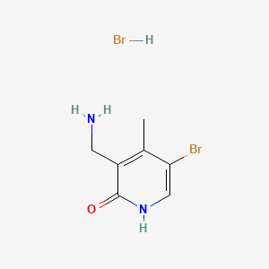 molecular formula C7H10Br2N2O B13580018 3-(Aminomethyl)-5-bromo-4-methylpyridin-2-olhydrobromide 