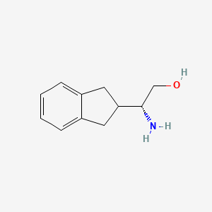 (2R)-2-Amino-2-(2,3-dihydro-1H-inden-2-yl)ethan-1-ol