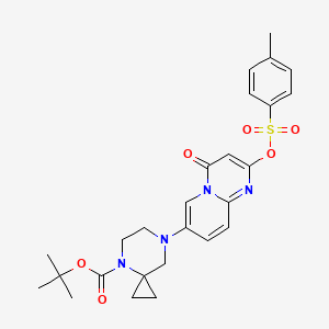 tert-butyl7-{2-[(4-methylbenzenesulfonyl)oxy]-4-oxo-4H-pyrido[1,2-a]pyrimidin-7-yl}-4,7-diazaspiro[2.5]octane-4-carboxylate