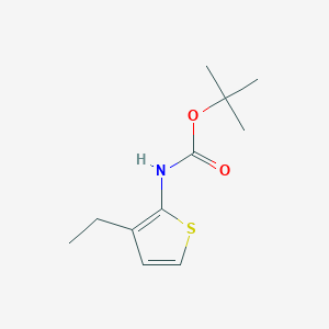 molecular formula C11H17NO2S B13580064 tert-butylN-(3-ethylthiophen-2-yl)carbamate 