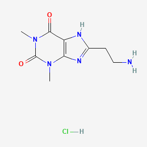 8-(2-aminoethyl)-1,3-dimethyl-2,3,6,7-tetrahydro-1H-purine-2,6-dionehydrochloride