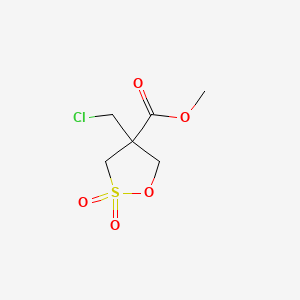 Methyl4-(chloromethyl)-2,2-dioxo-1,2lambda6-oxathiolane-4-carboxylate