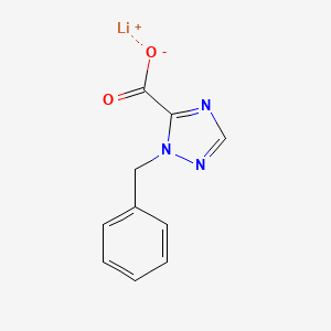 molecular formula C10H8LiN3O2 B13580073 lithium(1+)1-benzyl-1H-1,2,4-triazole-5-carboxylate 