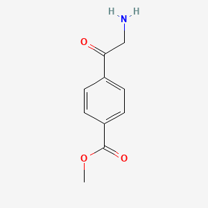 molecular formula C10H11NO3 B13580077 Methyl 4-(2-aminoacetyl)benzoate 