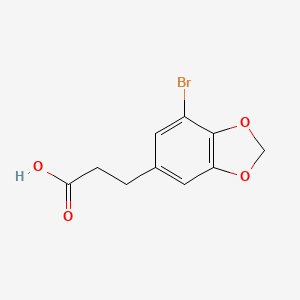 3-(7-Bromo-1,3-dioxaindan-5-yl)propanoic acid