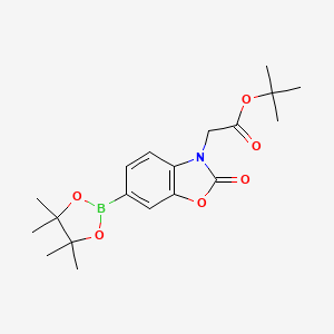 tert-Butyl 2-(2-oxo-6-(4,4,5,5-tetramethyl-1,3,2-dioxaborolan-2-yl)benzo[d]oxazol-3(2H)-yl)acetate