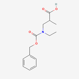 3-(((Benzyloxy)carbonyl)(ethyl)amino)-2-methylpropanoic acid