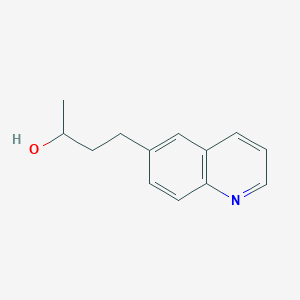 molecular formula C13H15NO B13580154 4-(Quinolin-6-yl)butan-2-ol 