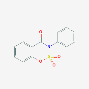 molecular formula C13H9NO4S B13580163 3-Phenyl-3,4-dihydro-1,2lambda6,3-benzoxathiazine-2,2,4-trione 