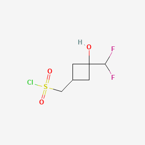 [3-(difluoromethyl)-3-hydroxycyclobutyl]methanesulfonylchloride,Mixtureofdiastereomers