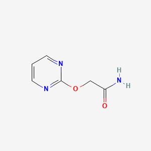 molecular formula C6H7N3O2 B13580168 2-(Pyrimidin-2-yloxy)acetamide 