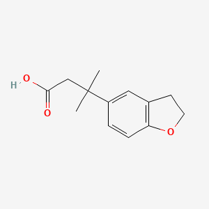 3-(2,3-Dihydrobenzofuran-5-yl)-3-methylbutanoic acid