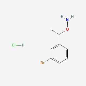 O-[1-(3-bromophenyl)ethyl]hydroxylamine hydrochloride