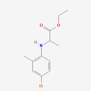 molecular formula C12H16BrNO2 B13580191 Ethyl (4-bromo-2-methylphenyl)alaninate 